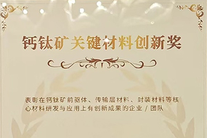 钙钛矿关键材料创新奖